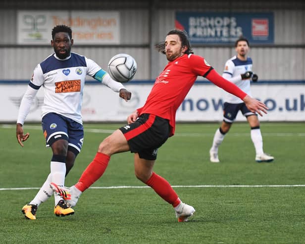 Hawks take on Eastbourne Borough in a  National League South clash earlier this month. A number of North division clubs are now calling on the National League to cancel the season with immediate effect with no solution in sight to the funding crisis. Picture: Neil Marshall