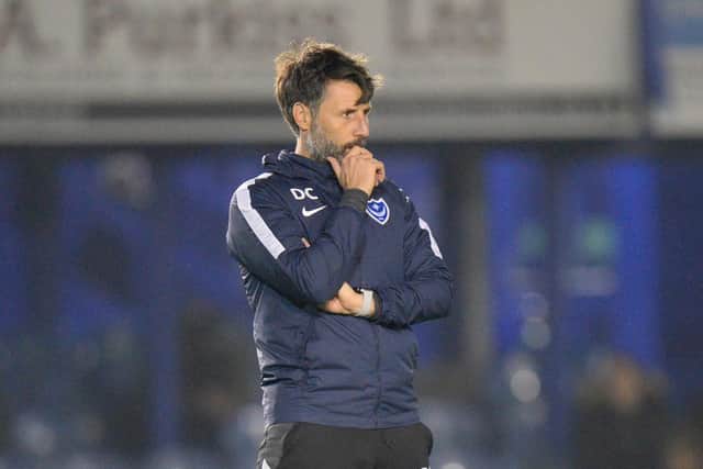 Danny Cowley blasted Pompey's 'unacceptable' display against Ipswich. Picture: Graham Hunt/ProSportsImages