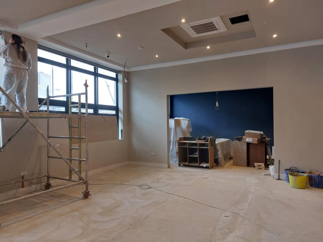 At the back of the room there is a VIP room (soon to be renamed) which will be available to book.