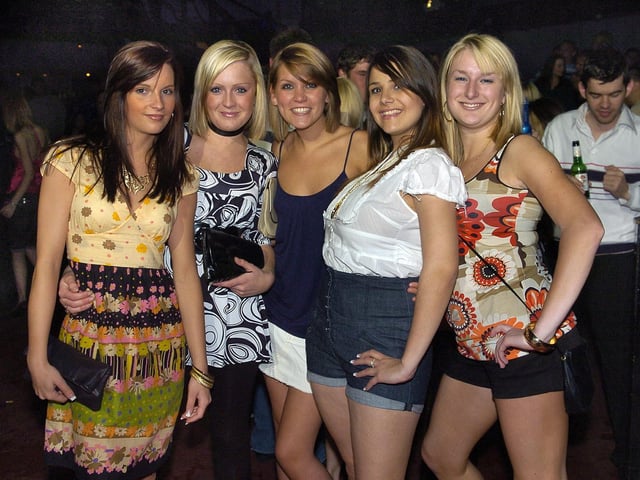 Revellers having a good time at Time & Envy nightclub in Southsea in the 00s. Picture: (071654-0091)