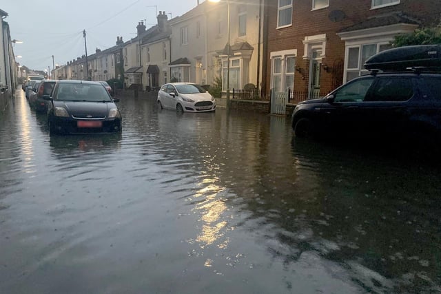 Leesland Road in Gosport, suffered some flooding after heavy rainfall in the early hours of Monday, September 23, 2024.
Picture: Victoria Smith
