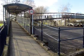 The footbridge at Havant railway station Picture: Jeff Travis