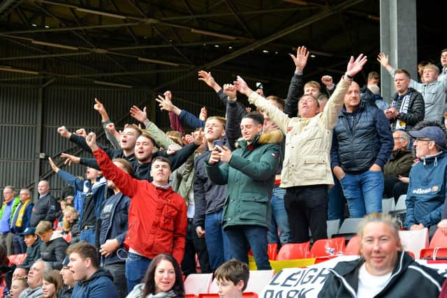 Hawks fans at The Valley. Picture: Martyn White