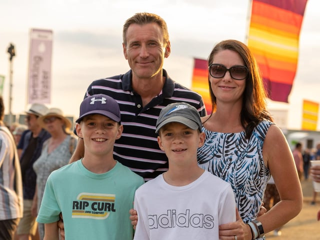 Pictured - Sam, 11, Seb, 11, Lou and Dan Garlick from Chichester. Photos by Alex Shute