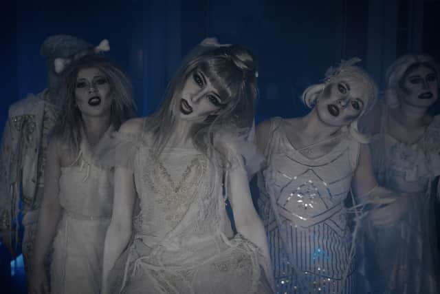Some of the ancestors from Benchmark Theatre's production of The Addams Family