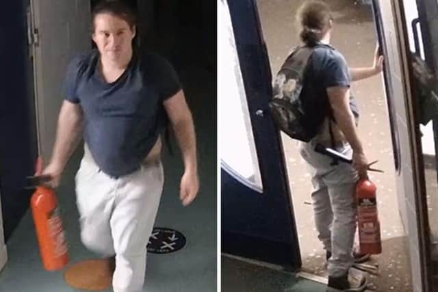 Police wish to speak to this man following a robbery at The Hamble School. Picture: Hampshire and Isle of Wight Constabulary.
