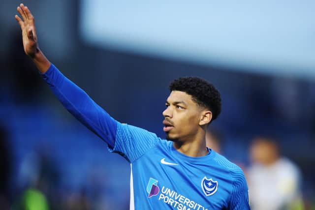 Reeco Hackett is expected to be the next out-of-contract Pompey player to sign a new Fratton Park deal. Picture: Joe Pepler