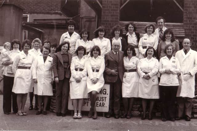 Members of the team in 1979 when the Royal Portsmouth Hospital closed and staff moved to QA,