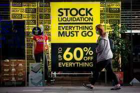 Shops that have closed since March 2020. Picture: TOLGA AKMEN/AFP via Getty Images