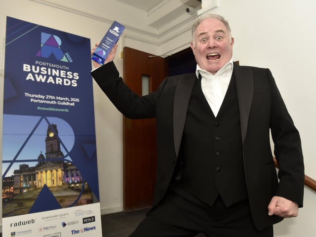 Global Business of the Year award winner Sean Codling from CTS Europe. Picture: Sarah Standing (270325-1266)