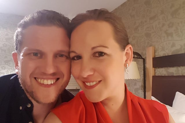 Richard and Hayley Brember in 2018. Picture: Hayley Brember