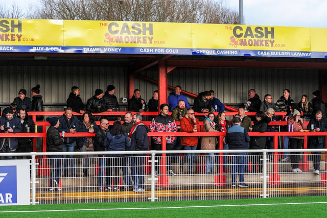 Ilkeston fans before the game.