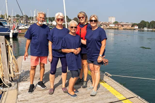 The Navy ladies who secured third place overall Picture: Mike Cooter (050921)