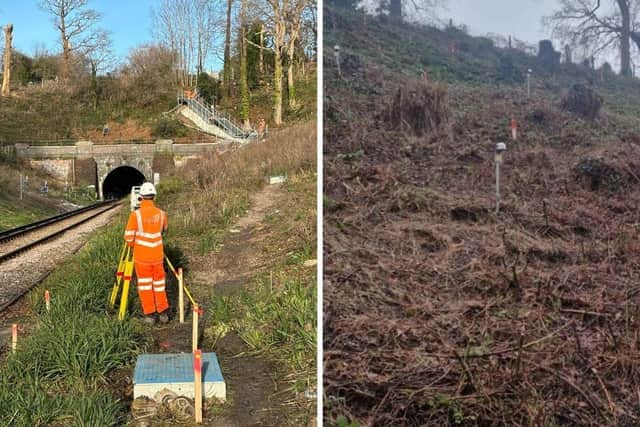 A section of railway track has shut between Fareham and Eastleigh for emergency repair work.