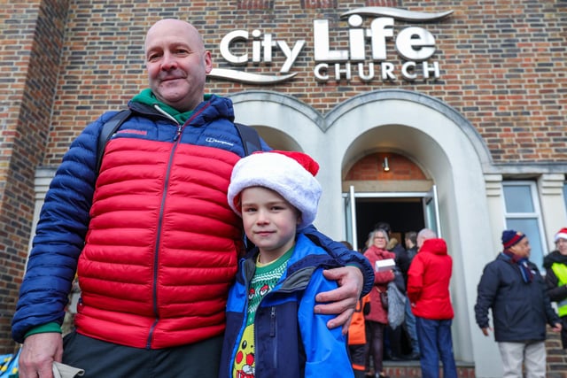 Simon Archer with Ted, 7. Baffins Christmas market, Tangier Road, Portsmouth
Picture: Chris Moorhouse