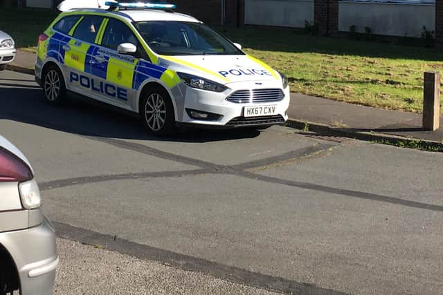 Police in Tennyson Crescent, Waterlooville