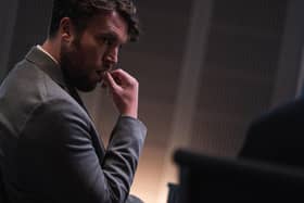 Dr James Ford (Tom Hughes) is under investigation in the new series of Malpractice (Picture: World Productions/ITV)