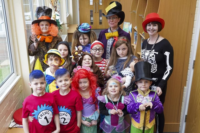 Children and teachers at Beck Primary School going all out on World Book Day.