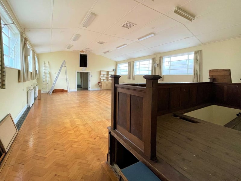 The Devonshire Avenue building is up for auction with a guide price between £200,000 and £250,000