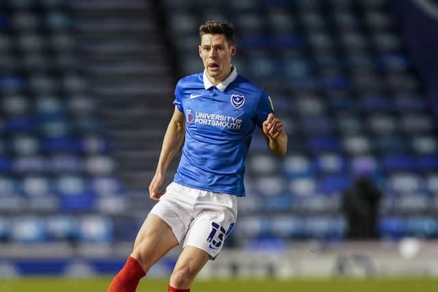 James Bolton may struggle to even make Pompey's bench on Saturday with the anticipated returns of Jack Whatmough and Rasmus Nicolaisen. Picture: Jason Brown/ProSportsImages