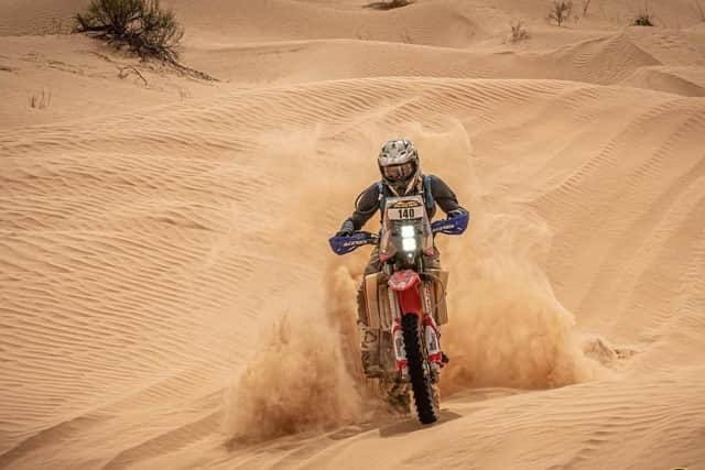 Portsmouth graduate, Vanessa Ruck, 35, during the Tunisia Desert Challenge. Picture by Jan Van Gelder