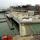 Gunwharf on January 16, 2001. View of the Gunwharf development, taken from the site marketing office. Picture: Ian Hargreaves 010262-3