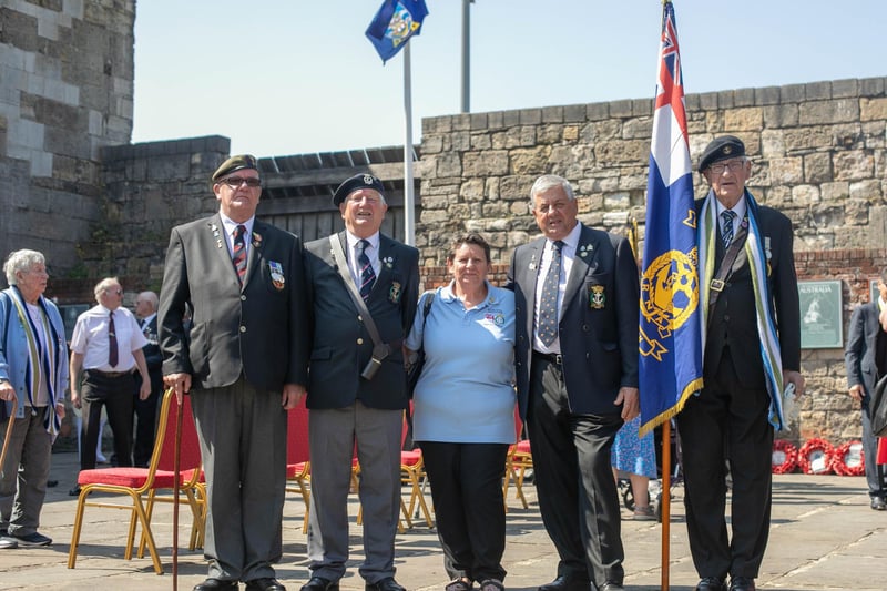 Pictured: Members of the Royal Naval Association were at the event  
Picture: Habibur Rahman