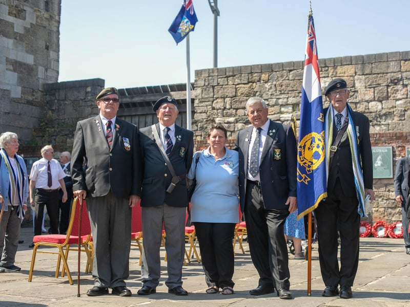Pictured: Members of the Royal Naval Association were at the event  
Picture: Habibur Rahman