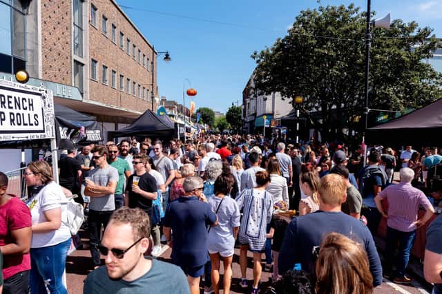 Southsea Food Festival at Palmerston Road, Southsea - General view. Picture: Vernon Nash (200719-007)