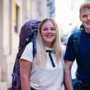 Siblings Katie and Harrison have different approaches to travel in the new season of Race Across the World (Picture: BBC/Studio Lambert)