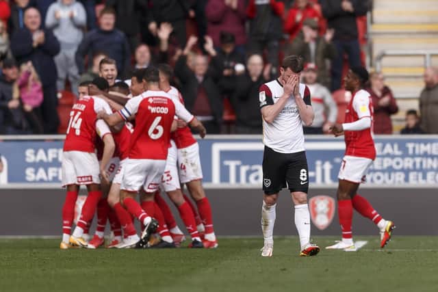 Pompey were thumped today at Rotherham (Photo by Daniel Chesterton/phcimages.com)
