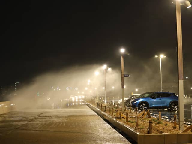 Flooded streets of Old Portsmouth last night as captured by Marcin Jedrysiak.