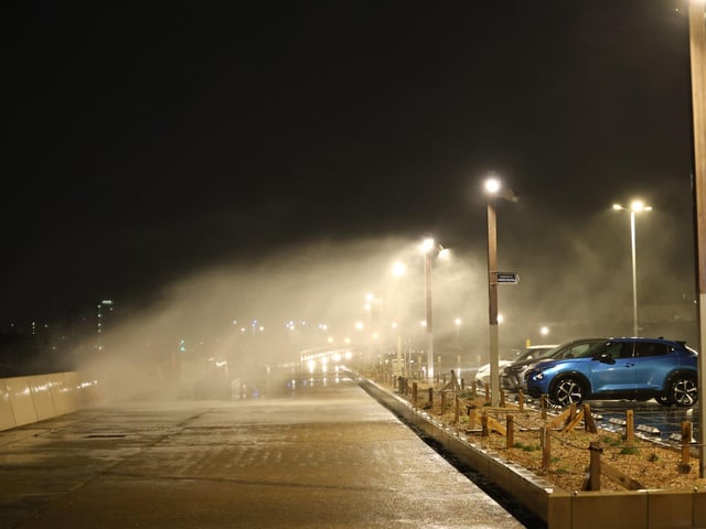 Flooded streets of Old Portsmouth last night as captured by Marcin Jedrysiak.