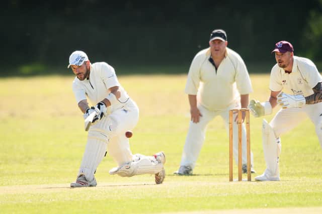 Portsmouth 3rds batsman Tom Jones in action against Portchester. Picture: Keith Woodland