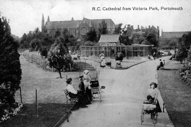 Roman Catholic Cathedral from Victoria Park, Portsmouth. Picture: costen.co.uk