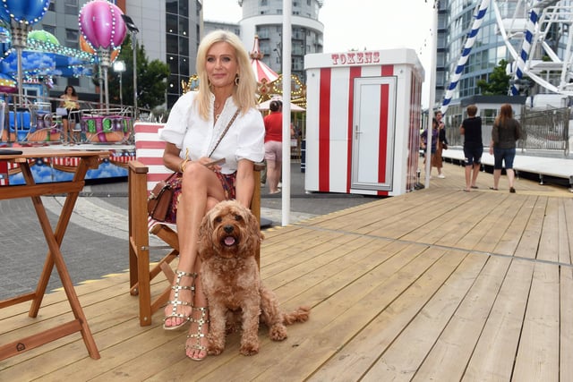 Sarah Boyce, 53, from Chiddingfold, with her Cavapoo Chester, three  (210722-1478)