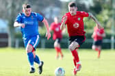 Bailey Steele, right, scored twice for top flight leaders Wicor Mill.
Picture: Chris Moorhouse