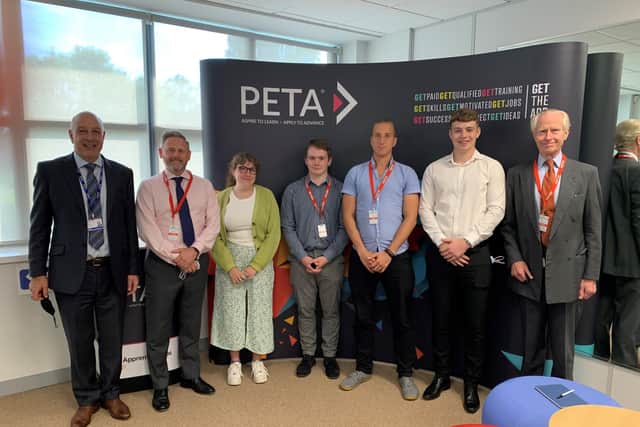 Members of staff from PETA