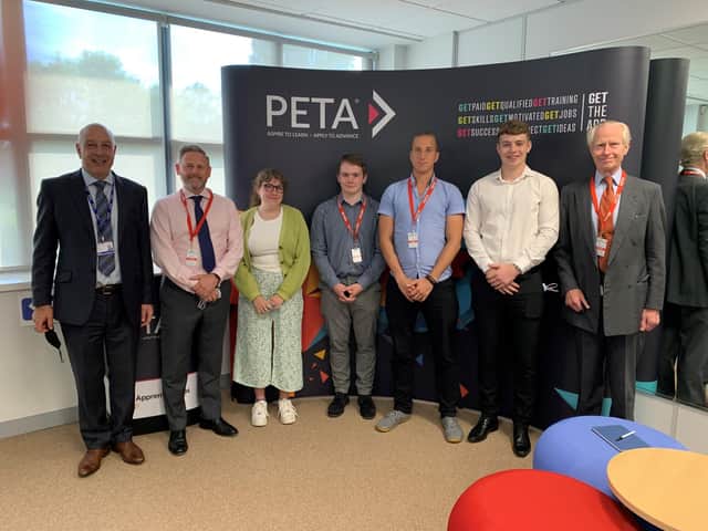 Members of staff from PETA