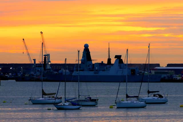 HMS Diamond's departure from Portsmouth was delayed three times last week, but the MoD have confirmed rough plans for her to set sail. Picture: Alison Treacher.