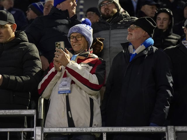 It was another night to wrap up warm as Pompey fans were treated to more mid-week action at Fratton Park.