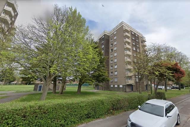 Firefighters were deployed to Chichester House in Lockerley Road, Havant, this morning to extinguish a blaze. Picture: Google Street View.