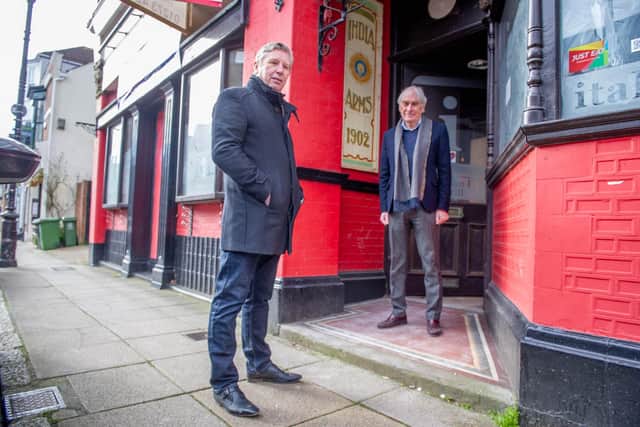 Owners of the pub, Mick Forfar and Steve Kingsley hope for the venue to be ready by the time lockdown ends. Picture: Habibur Rahman