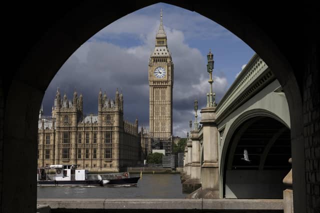 Storm clouds over the Houses of Parliament in Westminster Picture: Dan Kitwood/Getty Images