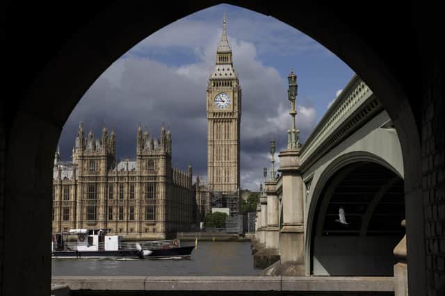 Storm clouds over the Houses of Parliament in Westminster Picture: Dan Kitwood/Getty Images