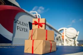 Christmas presents via hovercraft