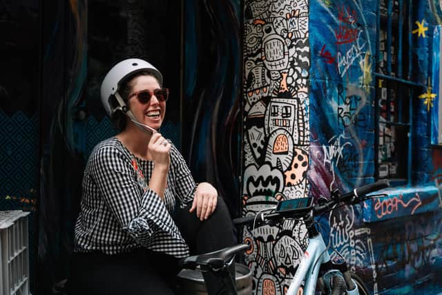 Rider Spoke by Blast Theory is at Ports Fest 2022. Picture from Rider Spoke at ACMI, Melbourne, 200. Picture by Phoebe Powell