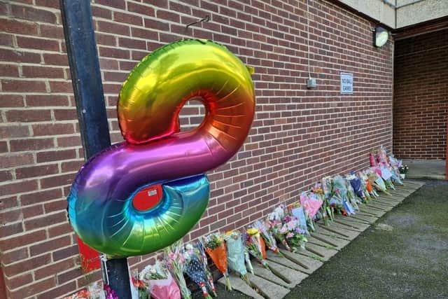 Floral tributes at Pickwick House, Portsmouth following the tragic death of an 8 year old girl on 24th August 2023Picture: Habibur Rahman