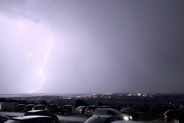 A yellow weather warning for thunderstorms has been issued by the Met Office.