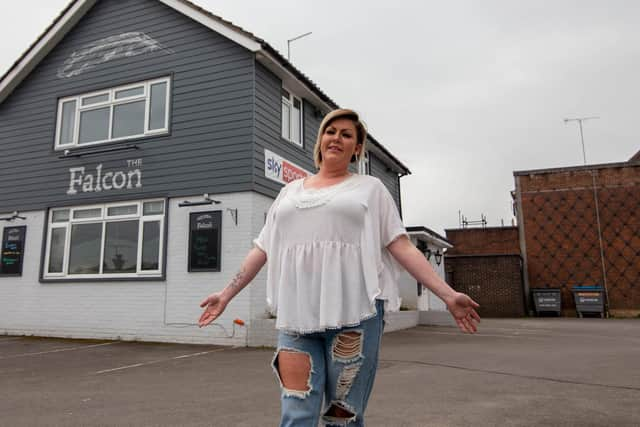 Kimberley Lattimer, landlady of the Falcon pub, Waterlooville. Picture: Habibur Rahman